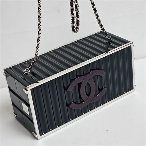 Chanel Shipping Container Minaudiere Black 